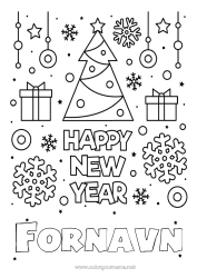 Gratis farvelægning Godt nytår