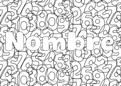 Dibujo libre Número Nombre decorado Matemáticas Fondo decorativo Seis Dos Tres Cuatro Uno Cinco Siete Ocho Nueve