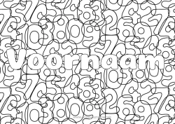 Gratis tekening Getal Gedecoreerde naam Wiskunde Decoratieve achtergrond Zes Twee Drie Vier Een Vijf Zeven Acht Negen