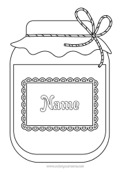 Colouring to customise Autumn Harvest Festival Jam