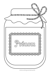 Dessin gratuit Automne Fête de la Récolte Confiture