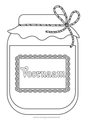 Gratis kleurplaat Herfst Oogstfeest Jam