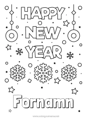 Gratis färgläggning Gott nytt år