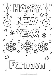 Gratis farvelægning Godt nytår
