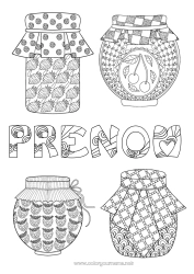 Dessin gratuit Cerise Fruits Fraise Zentangle Fête de la Récolte Confiture