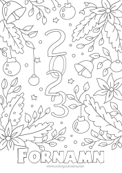 Gratis teckning 2023 Gott nytt år