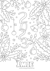 Rysunek za darmo 2023 Szczęśliwego Nowego Roku!