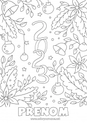 Coloriage gratuit 2023 Bonne année