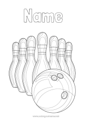 Free drawing Sport Other sports Bowling