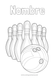 Dibujo libre Sport Otros deportes Bolos