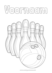 Gratis tekening Sport Andere sporten Bowling
