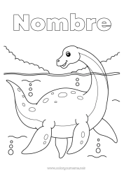 Dibujo libre Dinosaurios Animales Plesiosaurio