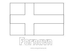 Gratis farvelægning Geografi Flag Land Finland