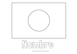 Dibujo libre Geografía Japón Bandera País