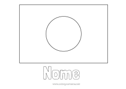 Disegno gratuito Geografia Giappone Bandiera Paesi