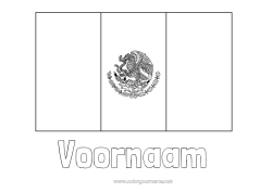 Gratis tekening Geografie Vlag Mexico Land