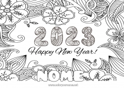 Disegno gratuito 2023 Buon Anno