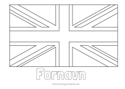 Gratis tegning Geografi Storbritannia Flagg Land