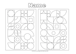 Free drawing Children's activities Mathematics Geometric shapes Circle, round