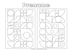Desen liber de colorat Activități pentru copii Matematică Forme geometrice Cerc, rotund