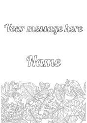 Free coloring Autumn Leaves Zentangle