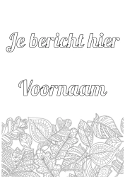 Gratis kleurplaat Herfst Bladeren Zentangle