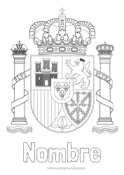 Dibujo libre Geografía España Bandera Simbolos País