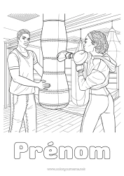 Coloriage à personnaliser Sport Coloriages complexes Sports de combat Boxe