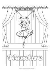Colorear gratis Sport Danza Deportes artísticos Profesiones Artísticas Ballet