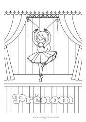 Coloriage gratuit Sport Danse Sports artistiques Métiers de l'art Ballet