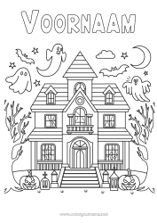 Gratis tekening Spook Halloween Kawaii Spookhuis