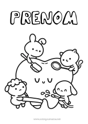 Dessin gratuit Kawaii Dent de lait Brosse à dents