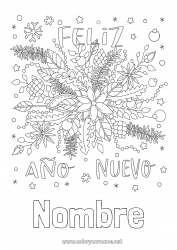 Colorear gratis Feliz año