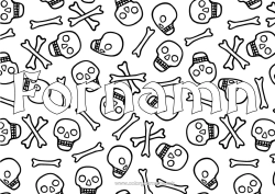 Gratis färgläggning Skelett Halloween Pirater Skalle Utsmyckat namn Dekorativ bakgrund
