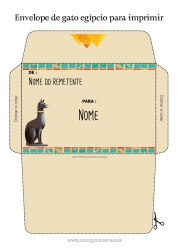 Desenho grátis Gato Animal Envelope Egito Cães e gatos Viagem do Elfo de Natal Envelope para correspondência do elfo de Natal