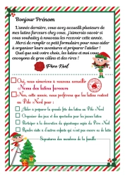 Coloriage gratuit Lettres de lutins farceurs Lettre d'arrivée du lutin