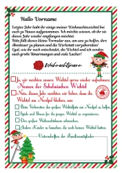 Kostenlose Zeichnung Elfenstreiche-Briefe Elf Ankunftsbrief