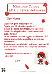 Colorare per personalizzare Missione dell'Elf di Natale Attività per Bambini Cerca e trova