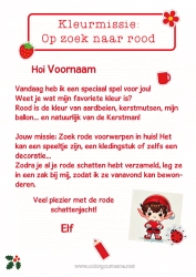 Kleurplaat aanpassen Kerstelf Opdracht Activiteiten voor Kinderen Zoeken en vinden