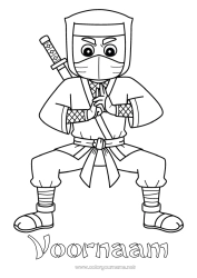 Gratis tekening Ninja