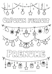 Desen liber de colorat Om de zăpadă Crăciun Decorațiuni de Crăciun Coroană de Crăciun 