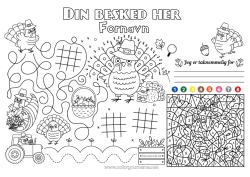 Gratis tegning Græskar Høstsankefest Kalkun Efterår Magiske farvelægninger Børneaktiviteter Forbindelsespunkter Søg og find Gårdsdyr Labyrint Høstfest Printbart bordskilt Tal at forbinde