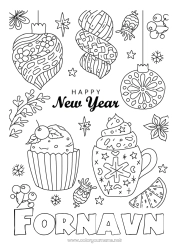 Gratis tegning Godt nytår Besked 