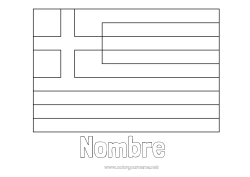 Dibujo libre Geografía Bandera País Grecia