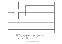 Gratis tekening Geografie Vlag Land Griekenland