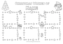 Colouring to customise Christmas Letter To Father Christmas Children's Activities Santa's Gift List