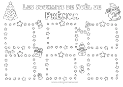 Dessin gratuit Noël Lettre au Père Noël Activités enfants Liste de cadeaux pour le père Noël