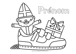 Dessin gratuit Cadeaux Chaussure Saint Nicolas