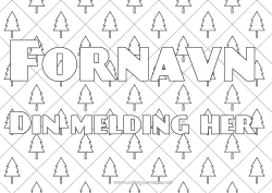 Gratis fargelegging Vinter Juletre Dekorert navn Tre Gran Dekorativ bakgrunn