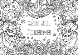 Gratis fargelegging Gaver Jul Klokke Ilex Komplekse fargelegginger 